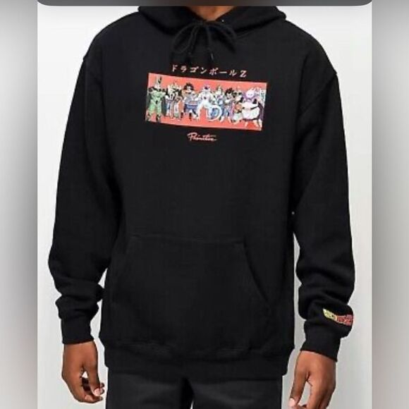 NWT Primitive Unisex Black Dragon Ball Z Frieza & Villains Hoodie Sweatshirt- M - Picture 1 of 9